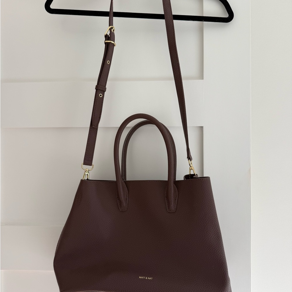 Matt & Nat Dark Brown Tote Bag